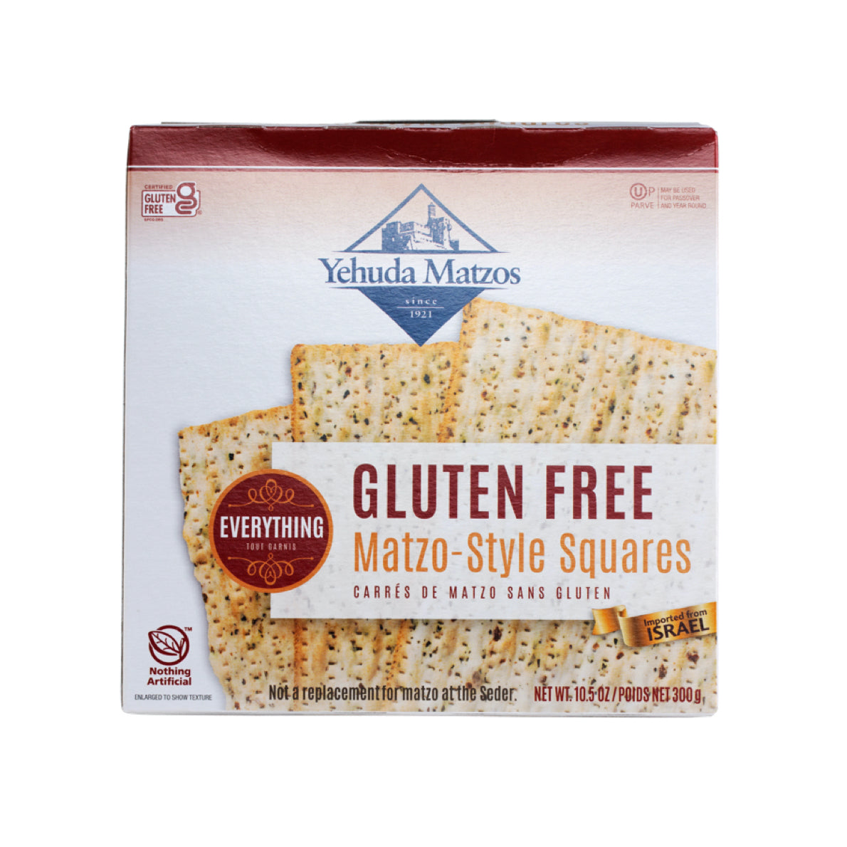 Gluten Free Matzo-Style Squares - Everything