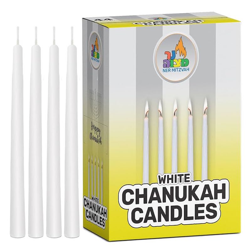 Chanukah Candles - White