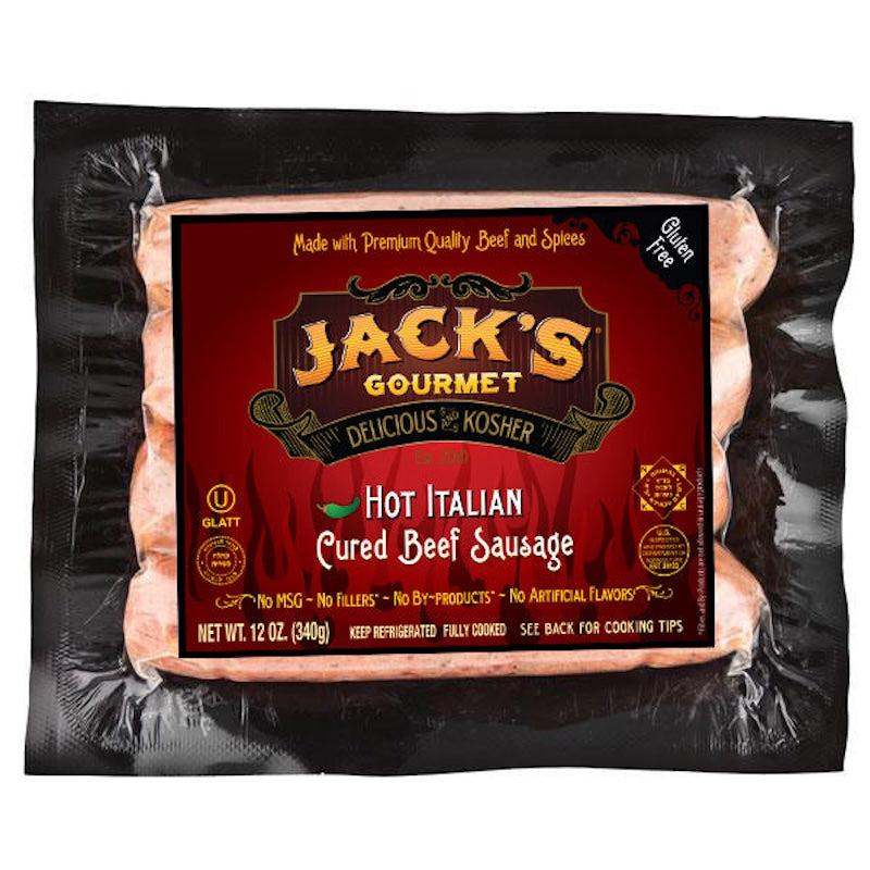 Hot Italian Cured Beef Sausage