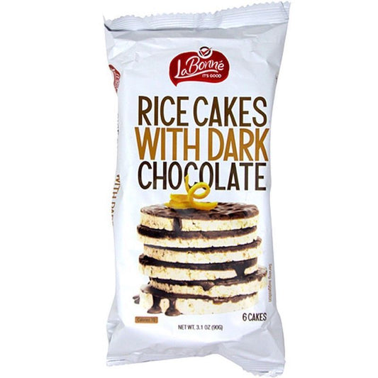 Rice Cakes with Dark Chocolate