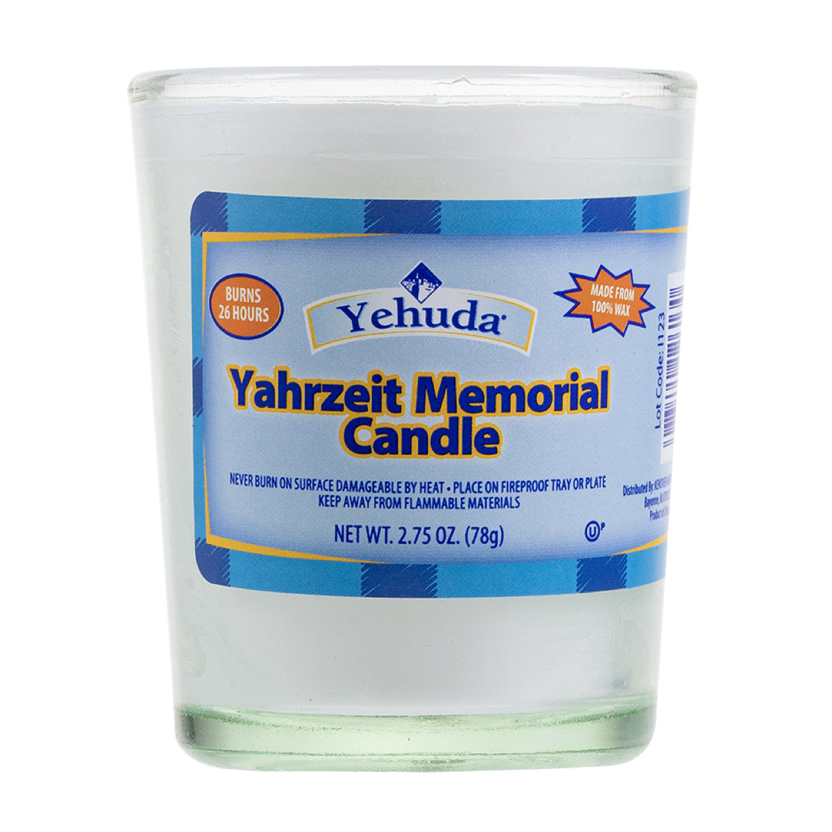 Yahrzeit Memorial Candle