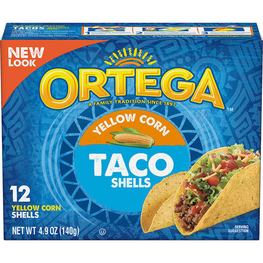 Yellow Corn Taco Shells, 12 ct